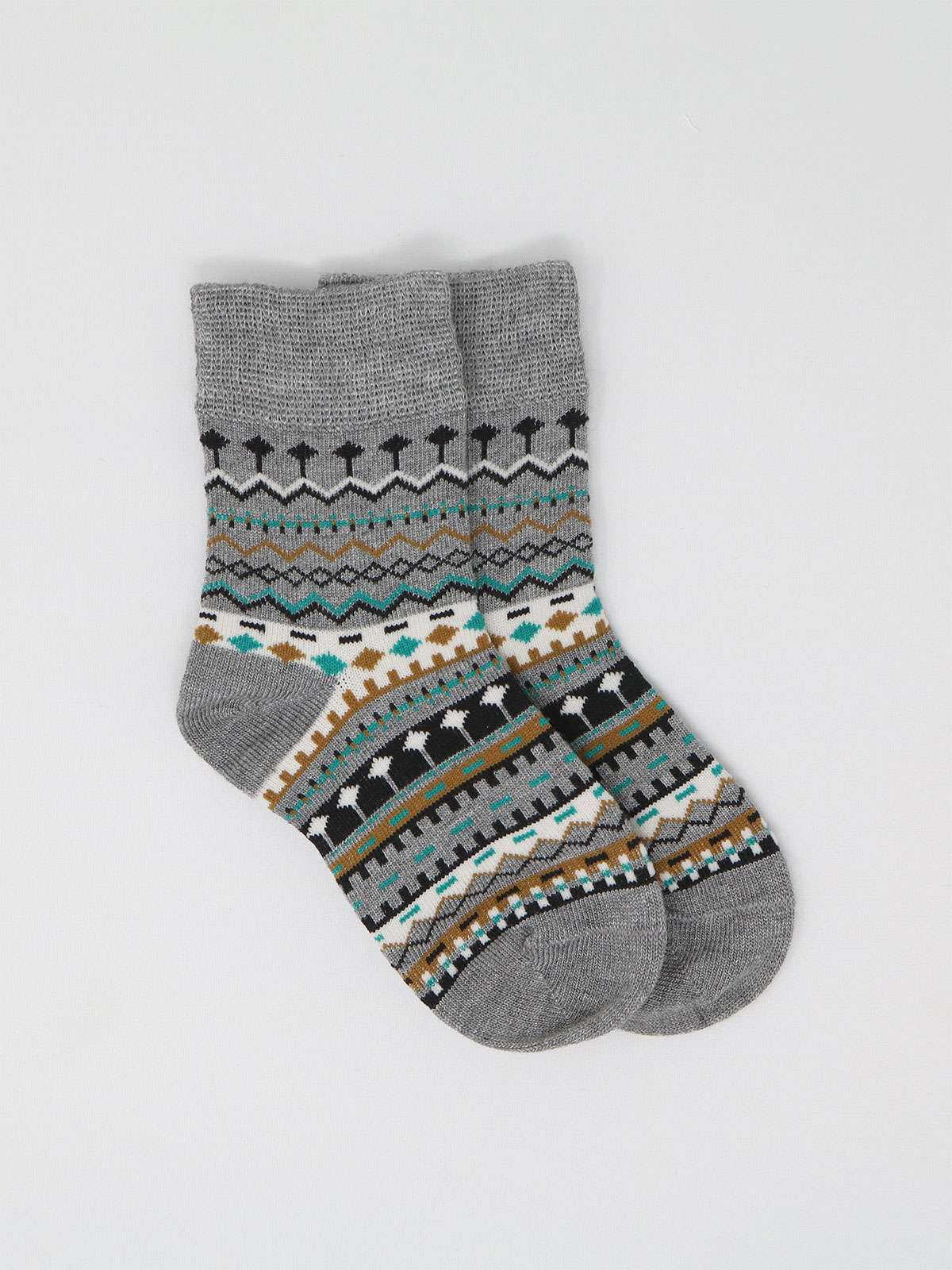 Dannie Baby Organic Cotton Fairisle Socks in a Bag - Multi