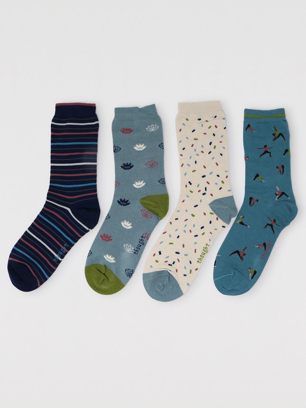 Mornie Yogi Sock Box - Multi - Thought Clothing UK