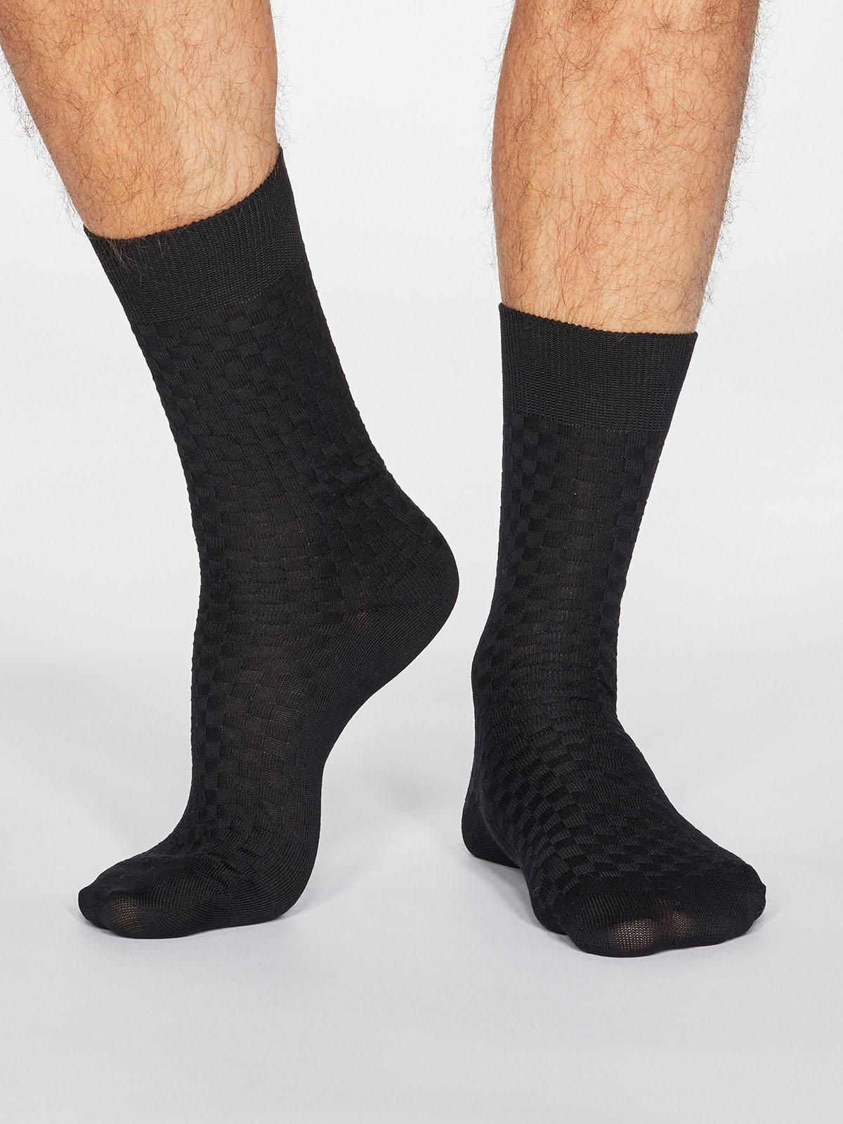 Cameron Dress Socks - Black - Thought Clothing UK