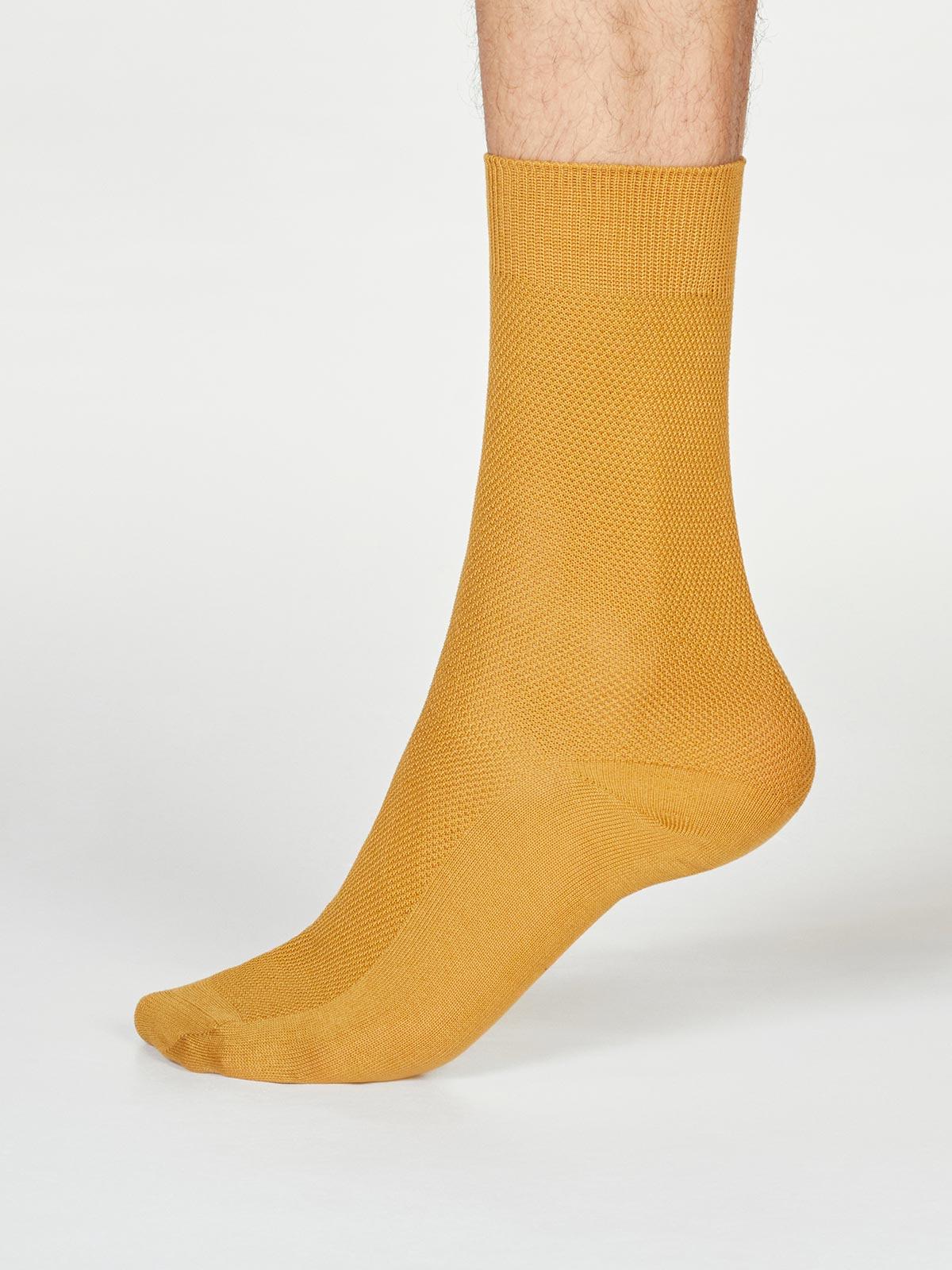 Rodney Dress Socks - Amber Yellow Rodney Dress Socks - Amber Yellow