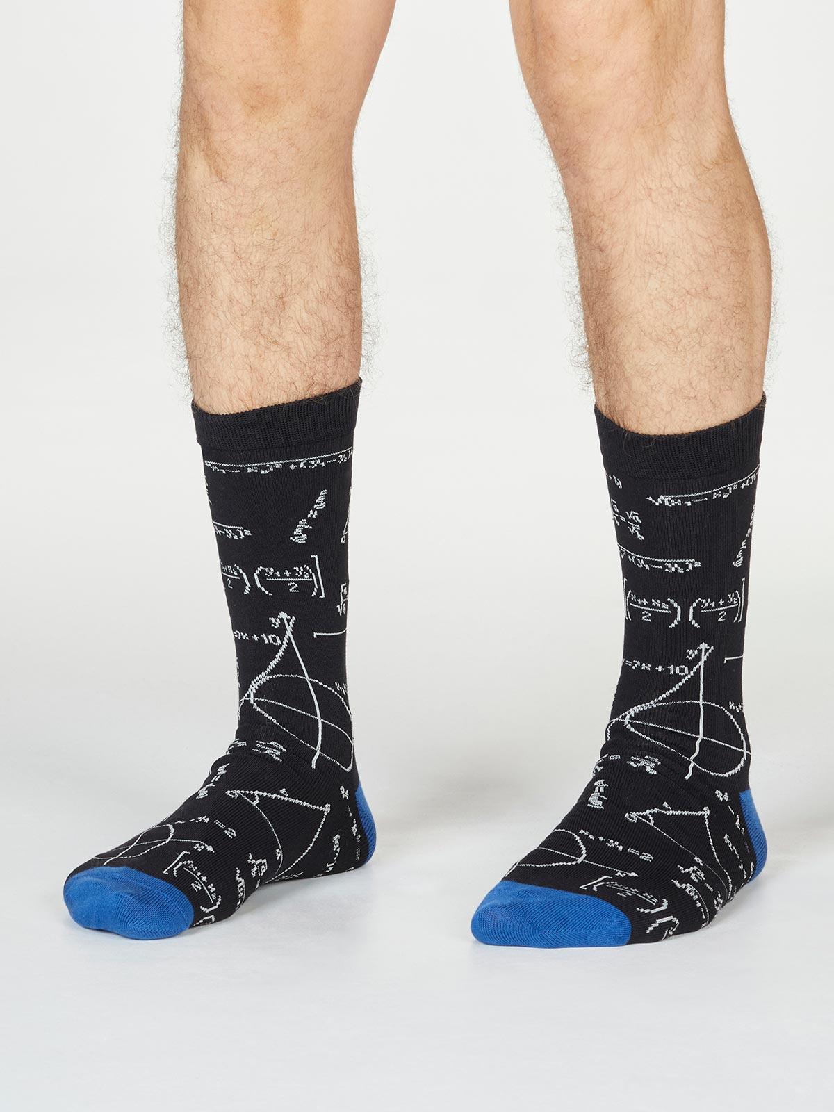 Theron Algebra Socks - Black - Thought Clothing UK