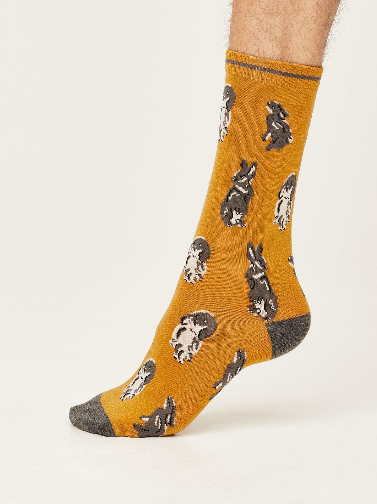 Ennette Bamboo Organic Cotton Rabbit Socks - Thought Clothing UK