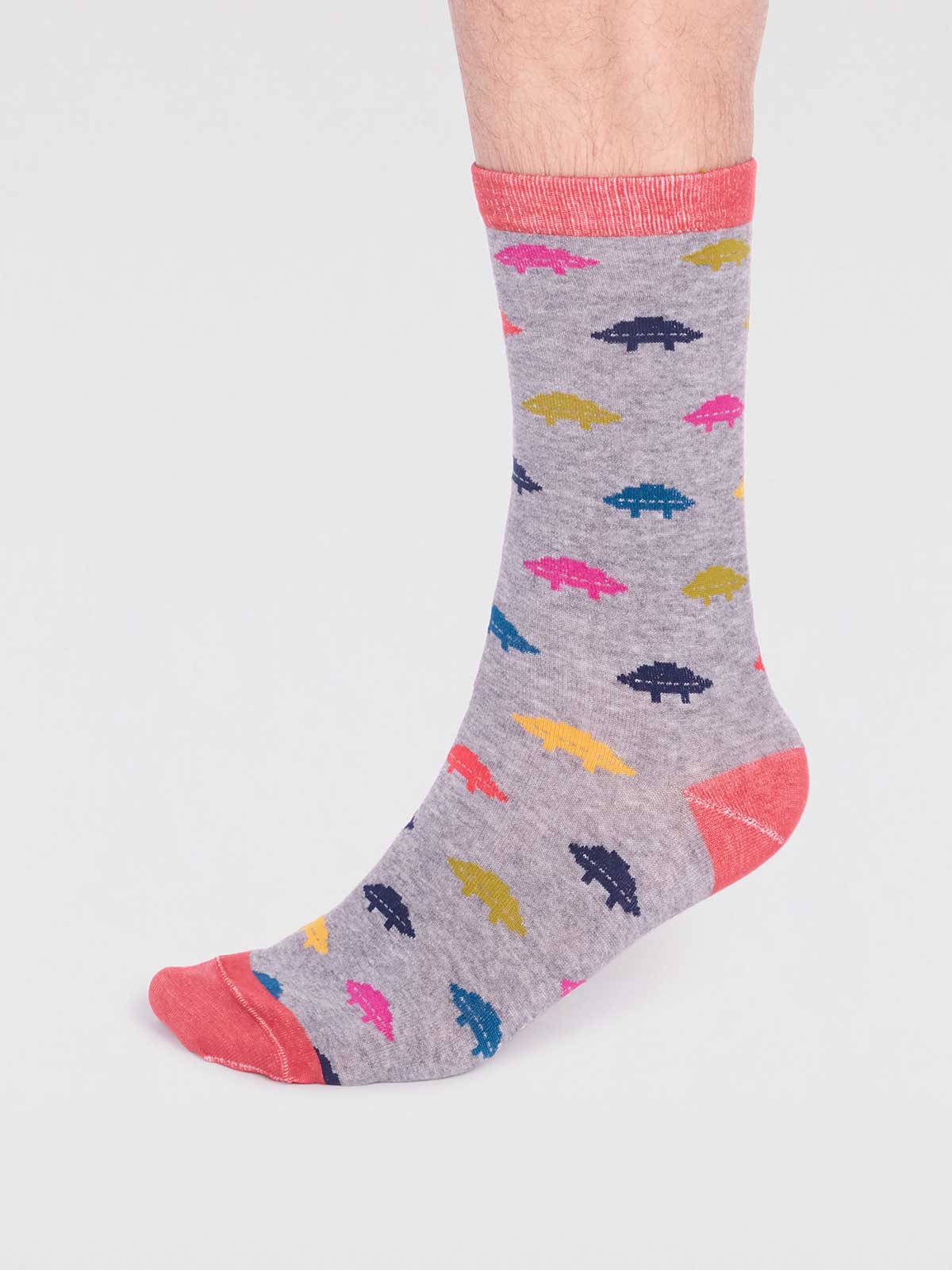 Salas Organic Cotton Rocket Socks - Grey Marle