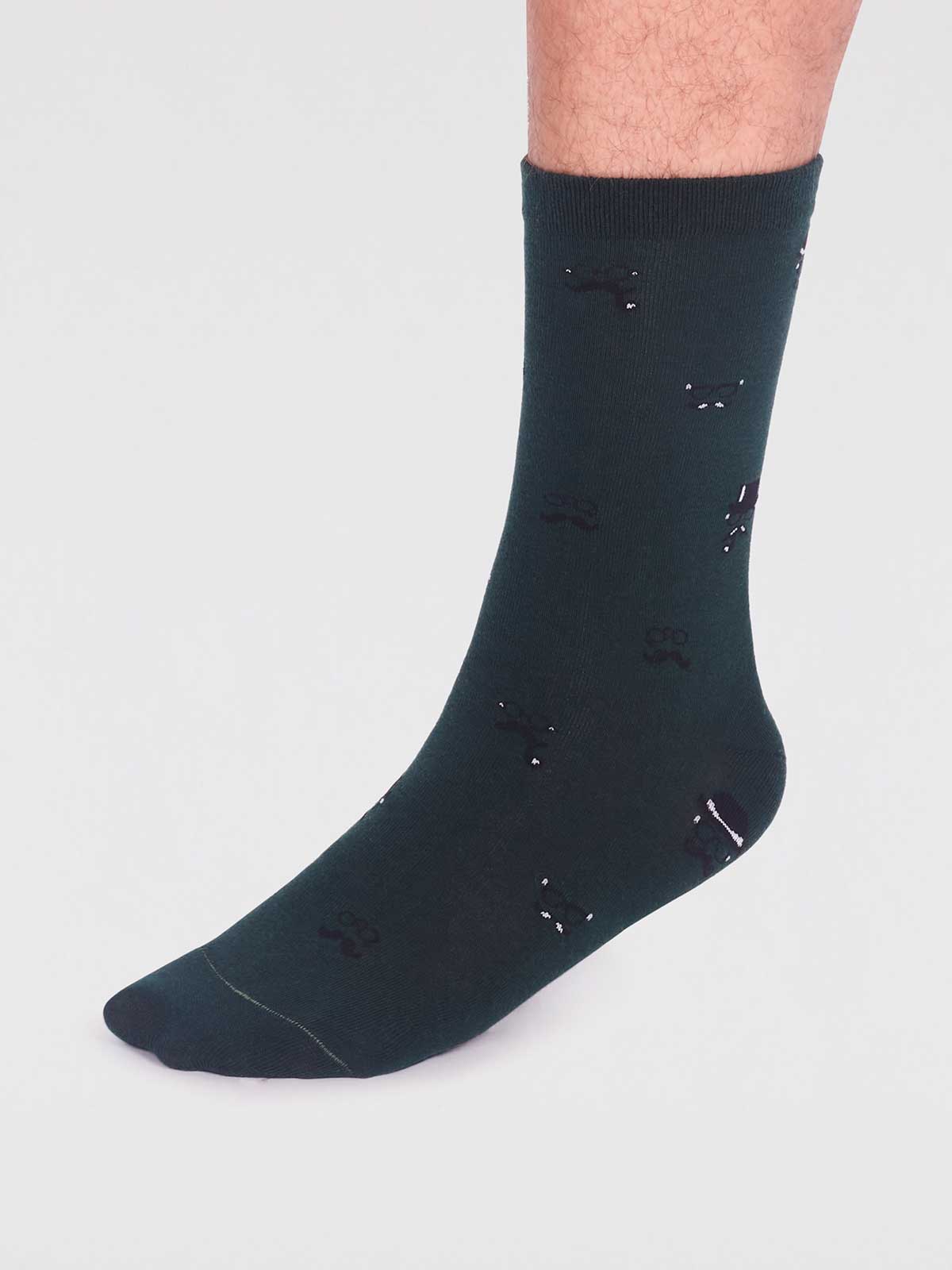 Jett Organic Cotton Smart Socks - Forest Green