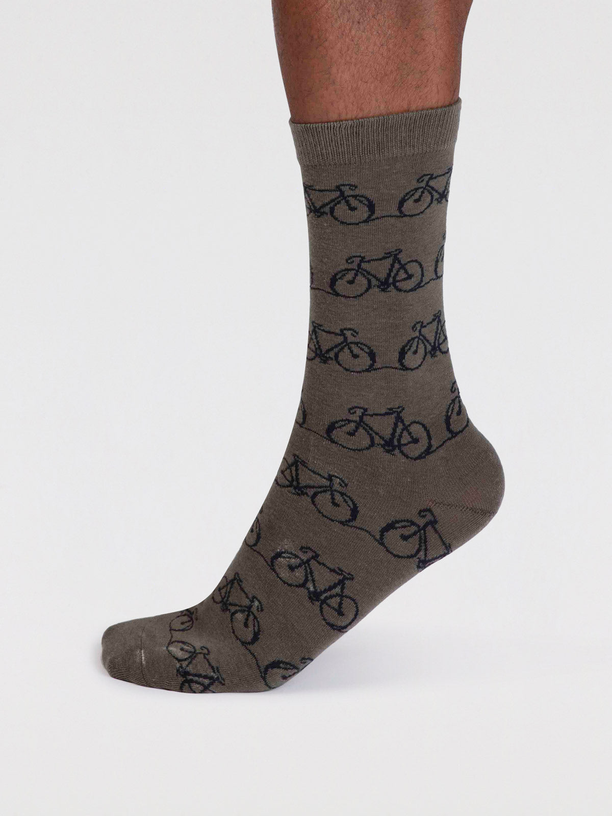 Bennie Organic Cotton Bike Socks - Cargo Green