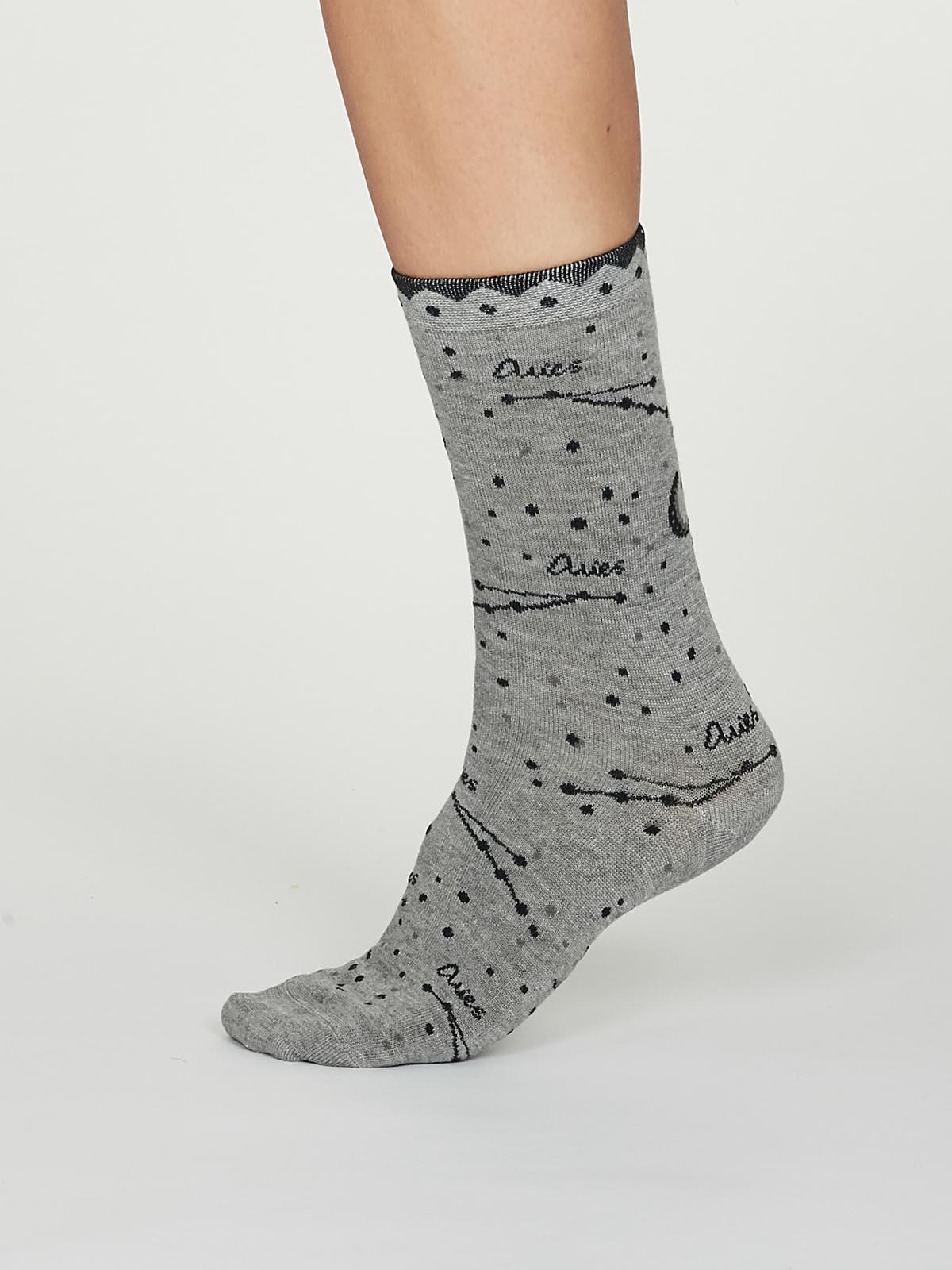 Aries Zodiac Bamboo Organic Cotton Horoscope Star Sign Socks - Thought Clothing UK