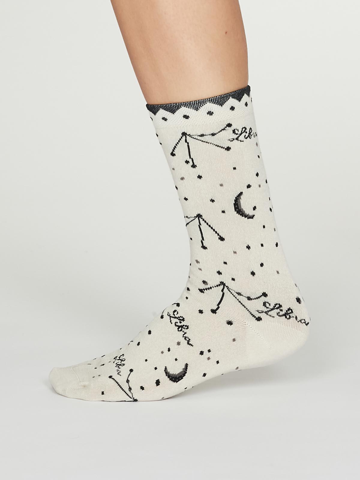 Libra Zodiac Bamboo Organic Cotton Horoscope Star Sign Socks - Thought Clothing UK