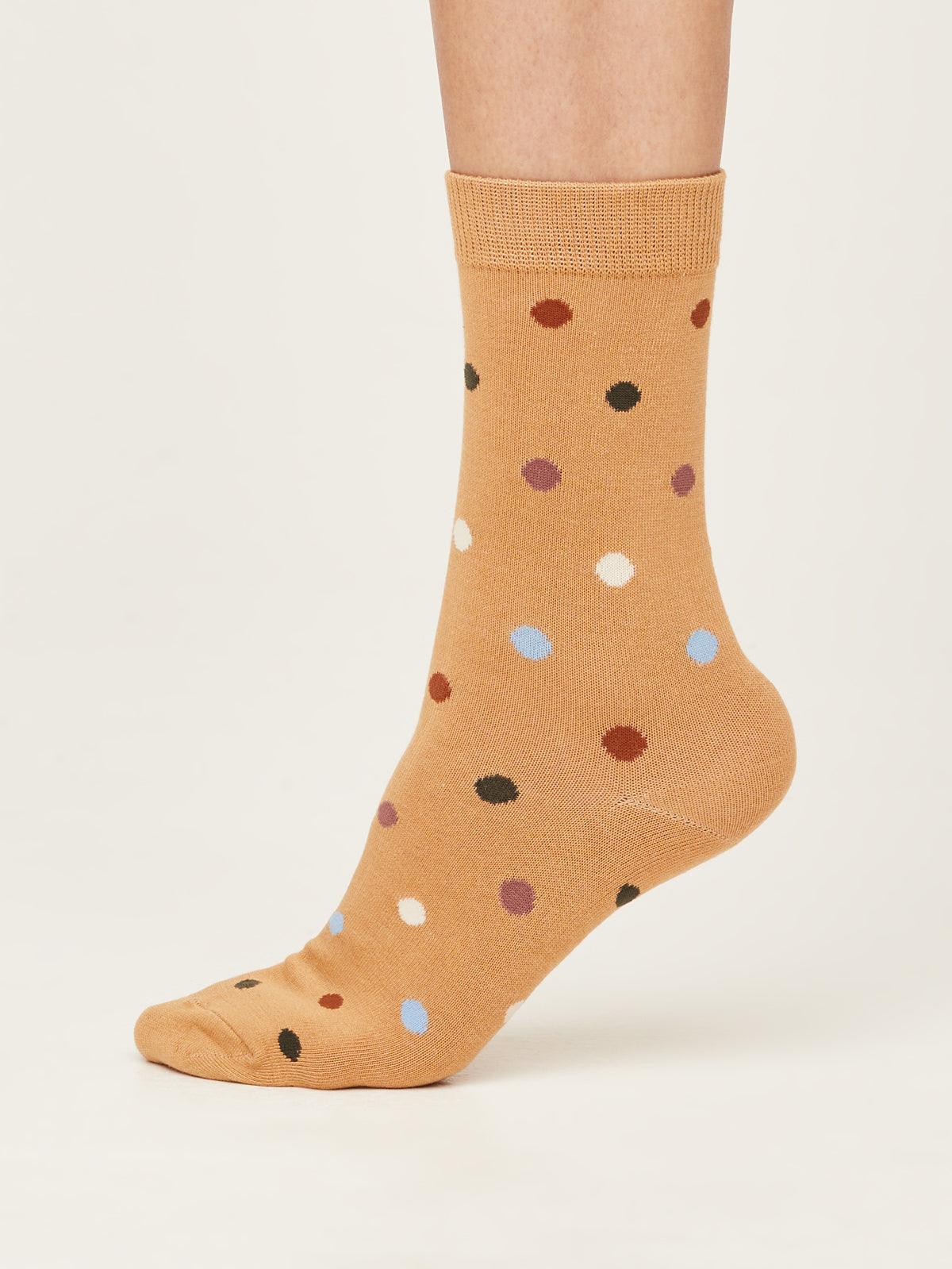 Multicolour Rainbow Socks - Mango Yellow - Thought Clothing UK