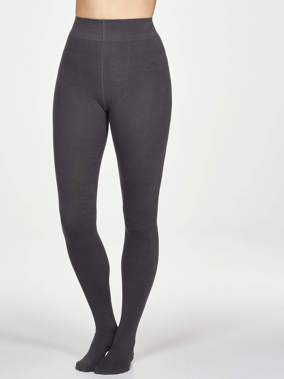 Bamboo Essential Plain Tights Graphite Grey