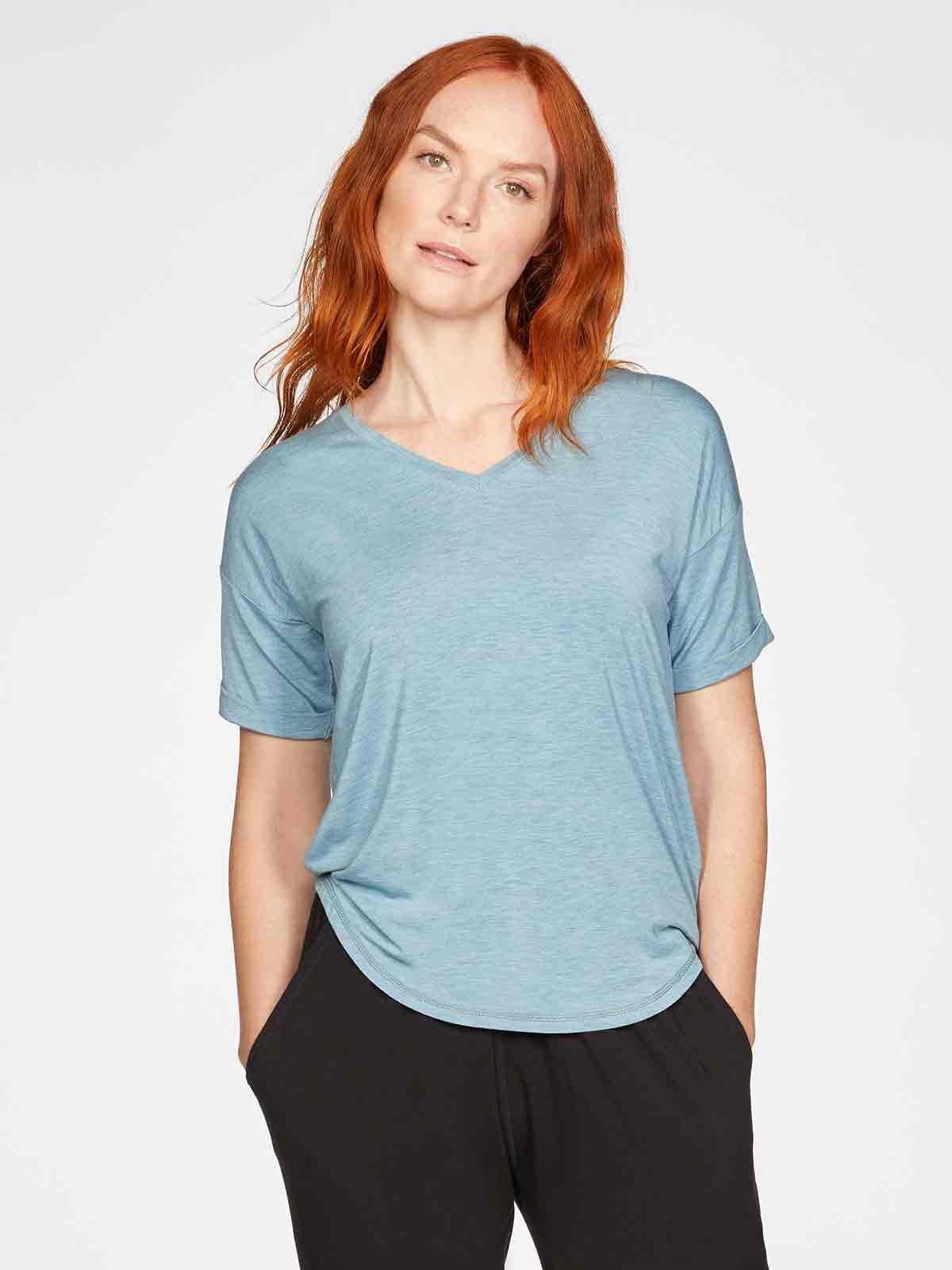 Eliza SeaCell™  Blend V Neck T-Shirt - Thought Clothing UK