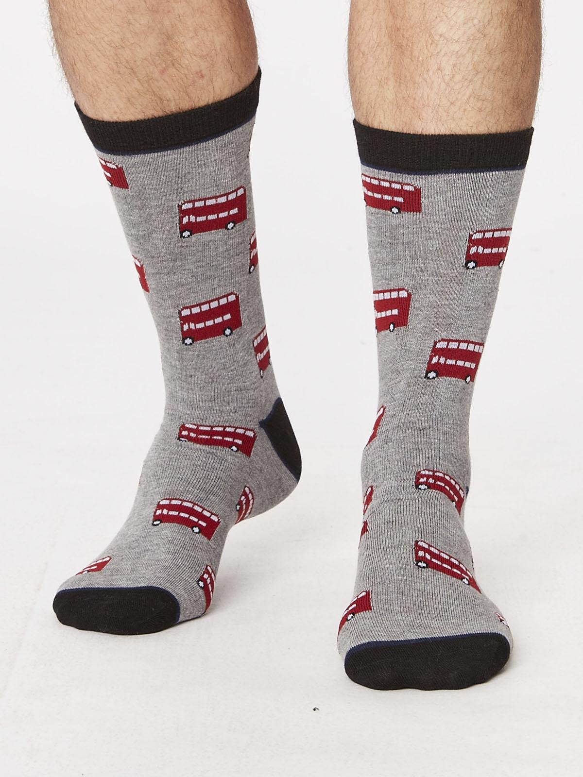 London Bus Bamboo Socks - Thought Clothing UK