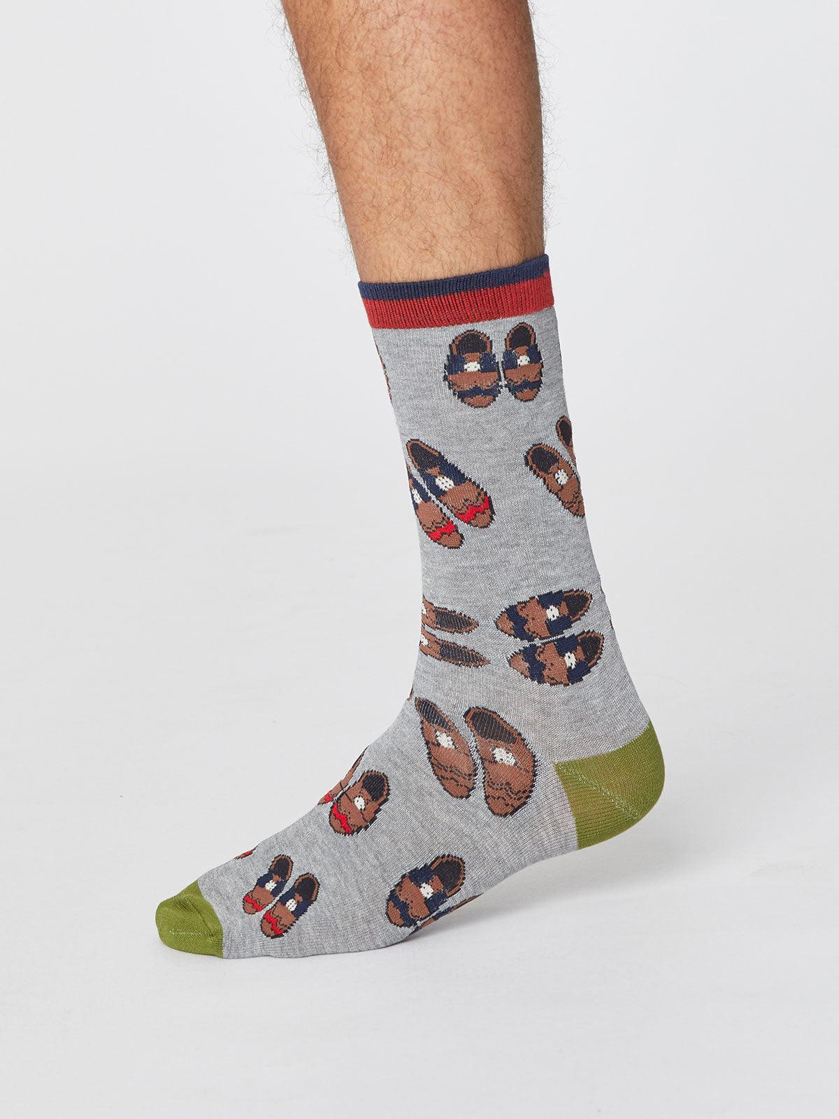 Gentlemen Socks - Mid Grey Marle - Thought Clothing UK