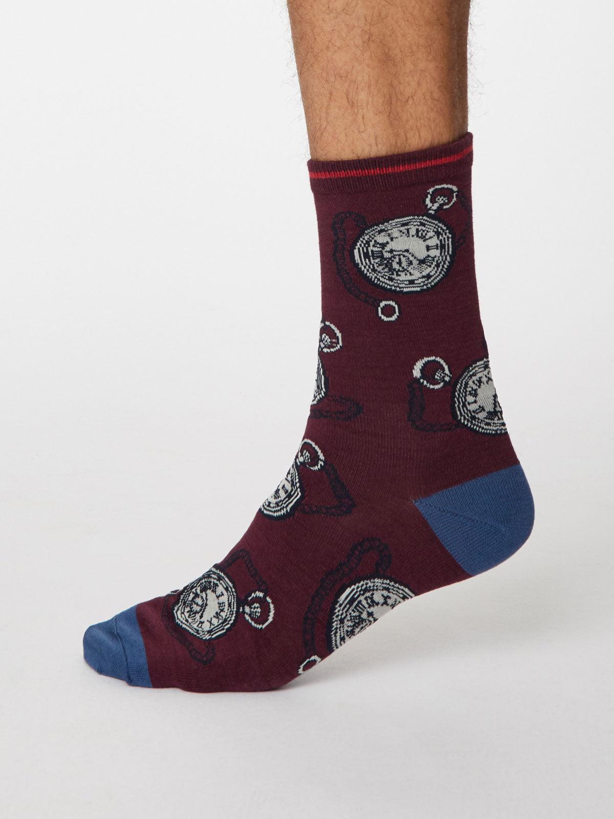 Momento Socks - Wine Red - Thought Clothing UK