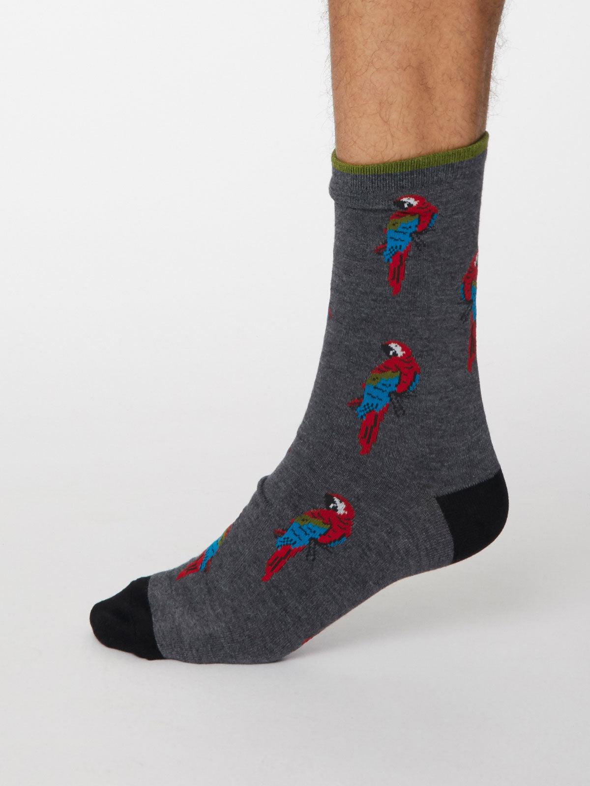 Pappagallo Socks - Dark Grey Marle - Thought Clothing UK