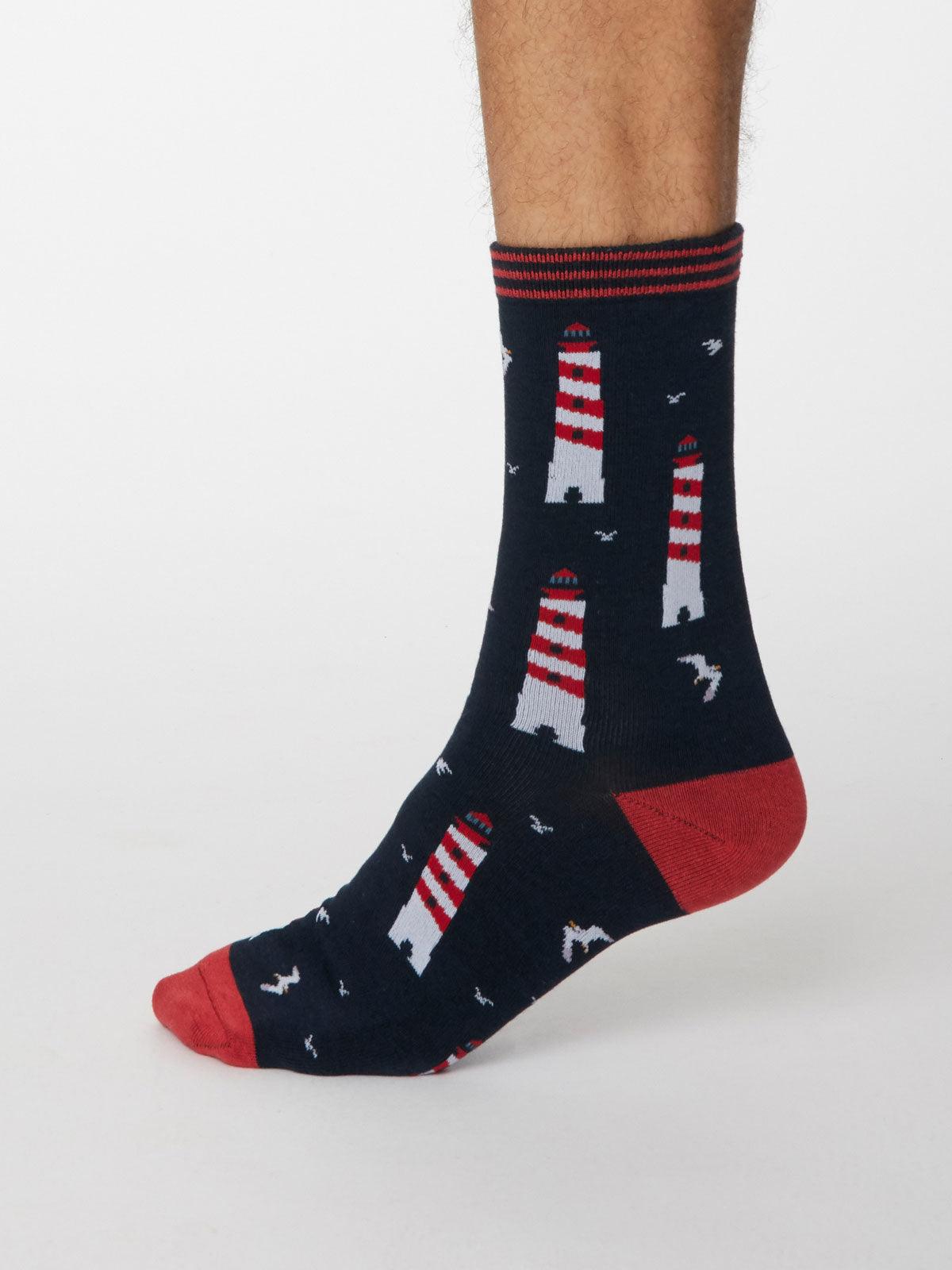 Pesca Socks - Dark Navy - Thought Clothing UK