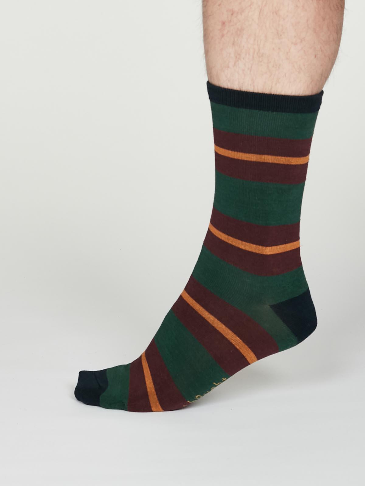 Jacob Socks - Forest Green - Thought Clothing UK