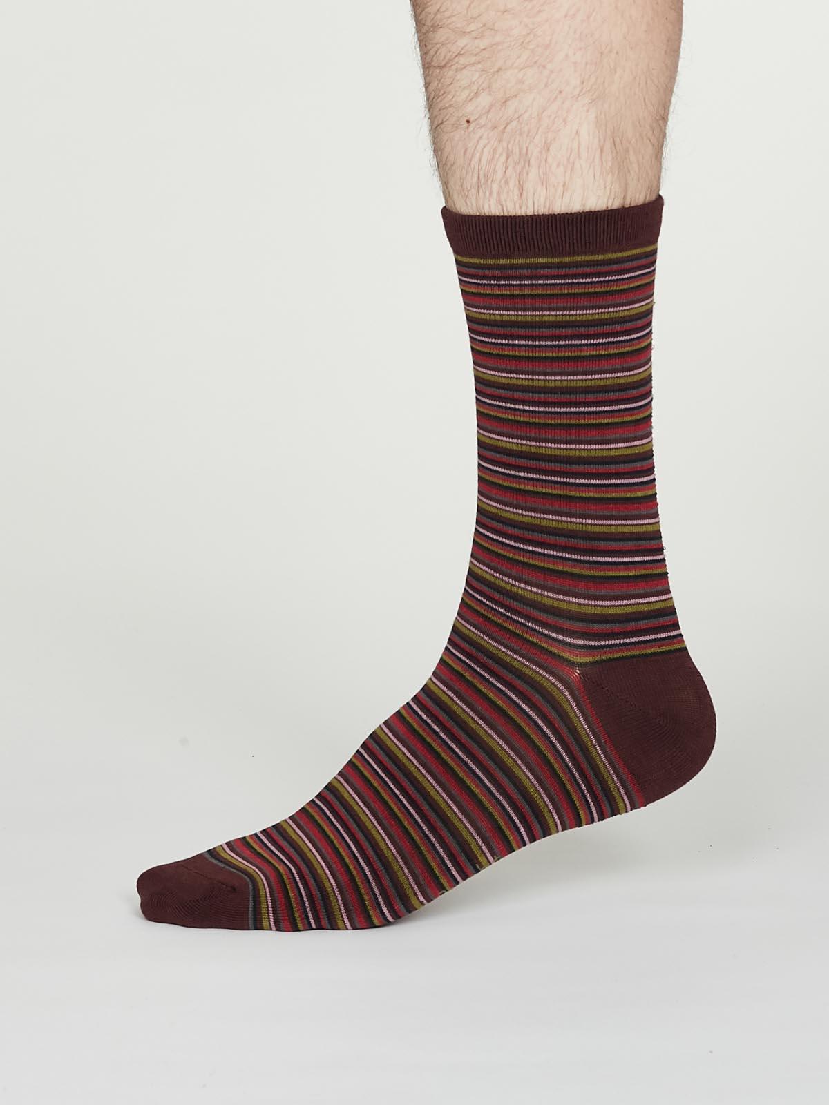 William Socks - Burgundy - Thought Clothing UK