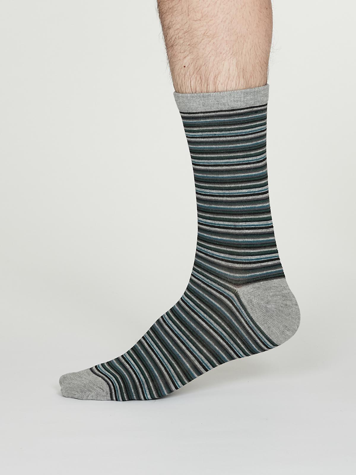 William Socks - Mid Grey Marle - Thought Clothing UK